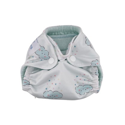 Newborn Bamboo All-In-One Bundle of 10 - Clouds & Pastels