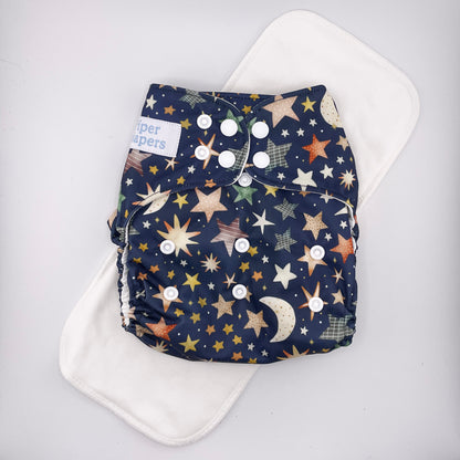 Organic Cotton Pocket Diaper with Insert - One-Size