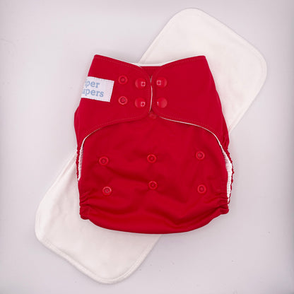 Organic Cotton Pocket Diaper with Insert - One-Size