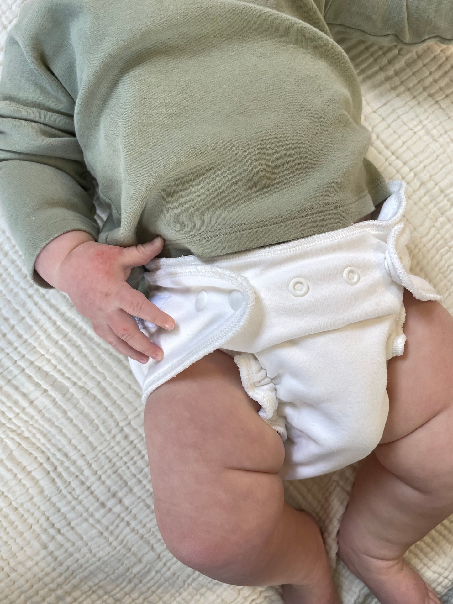 Overnight Organic Cotton Fitted Diaper
