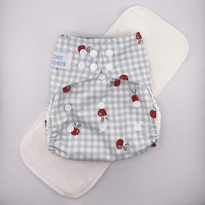 Organic Cotton Pocket Diaper with Insert - One-Size