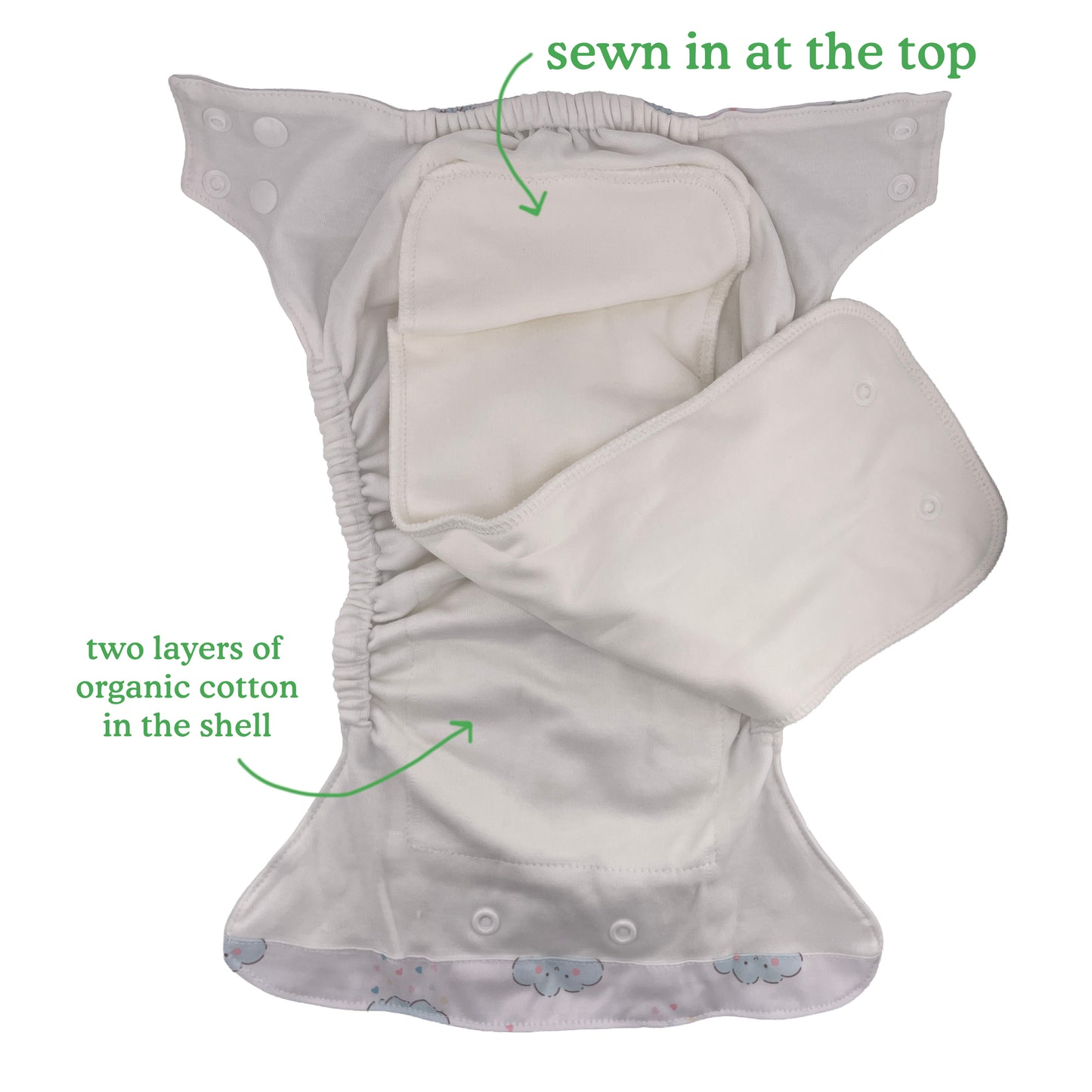 Organic Cotton One-Size All-in-One Diaper