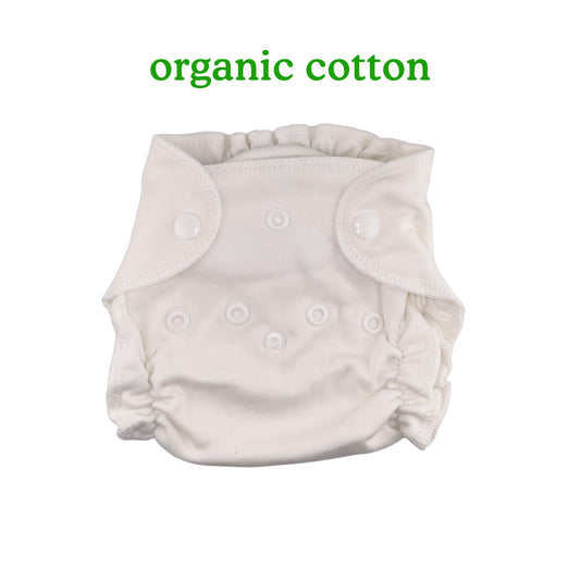 Newborn Organic Cotton Fitted Diaper
